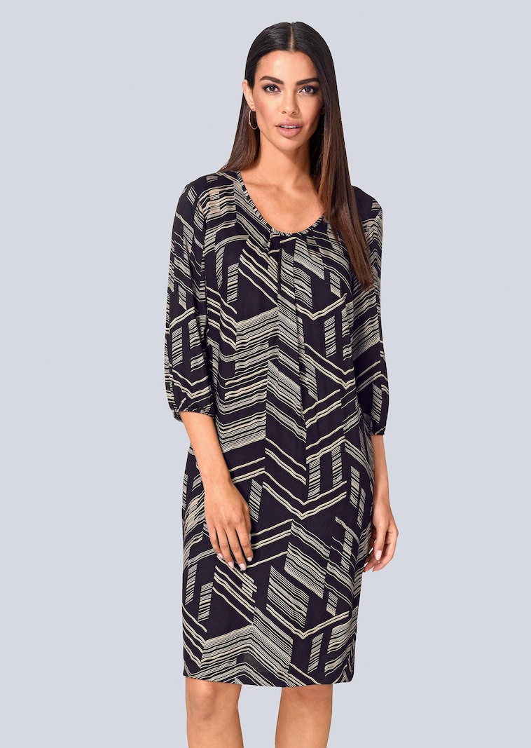 Kleid mit grafischem Druck