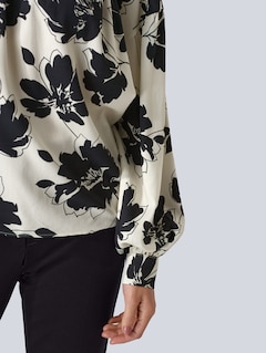 Bluse in modischen Allover Floral thumbnail 1