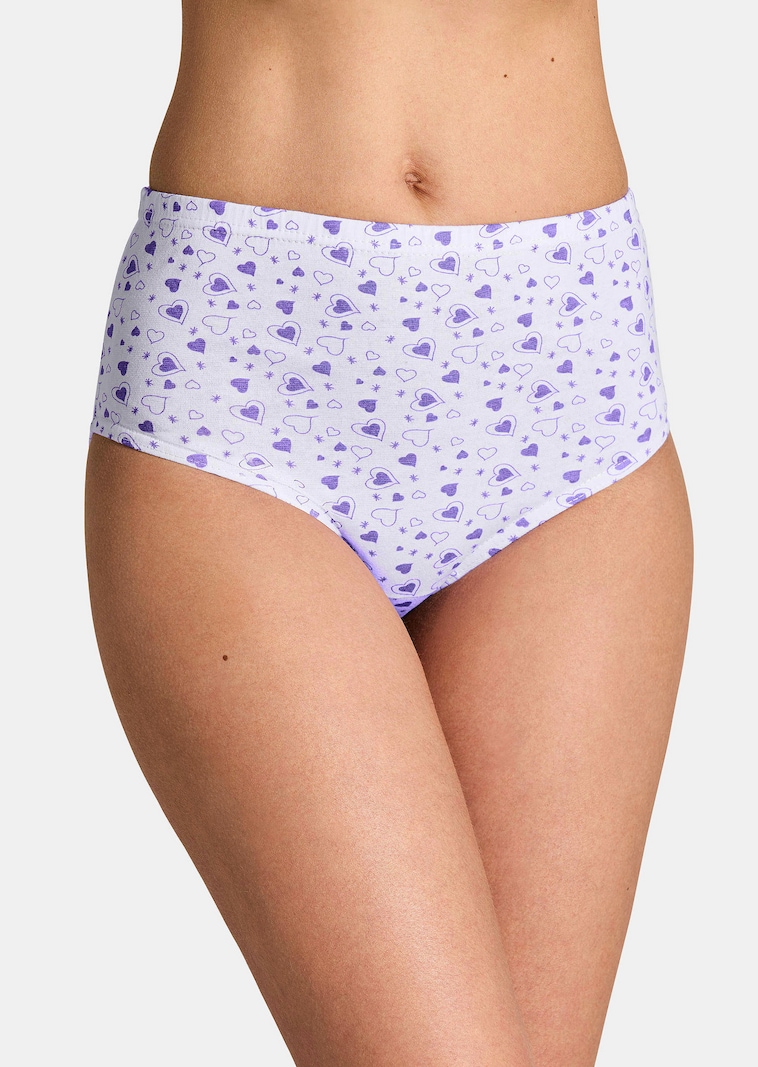 Baumwoll-Hüftslip im Mehrfachpack