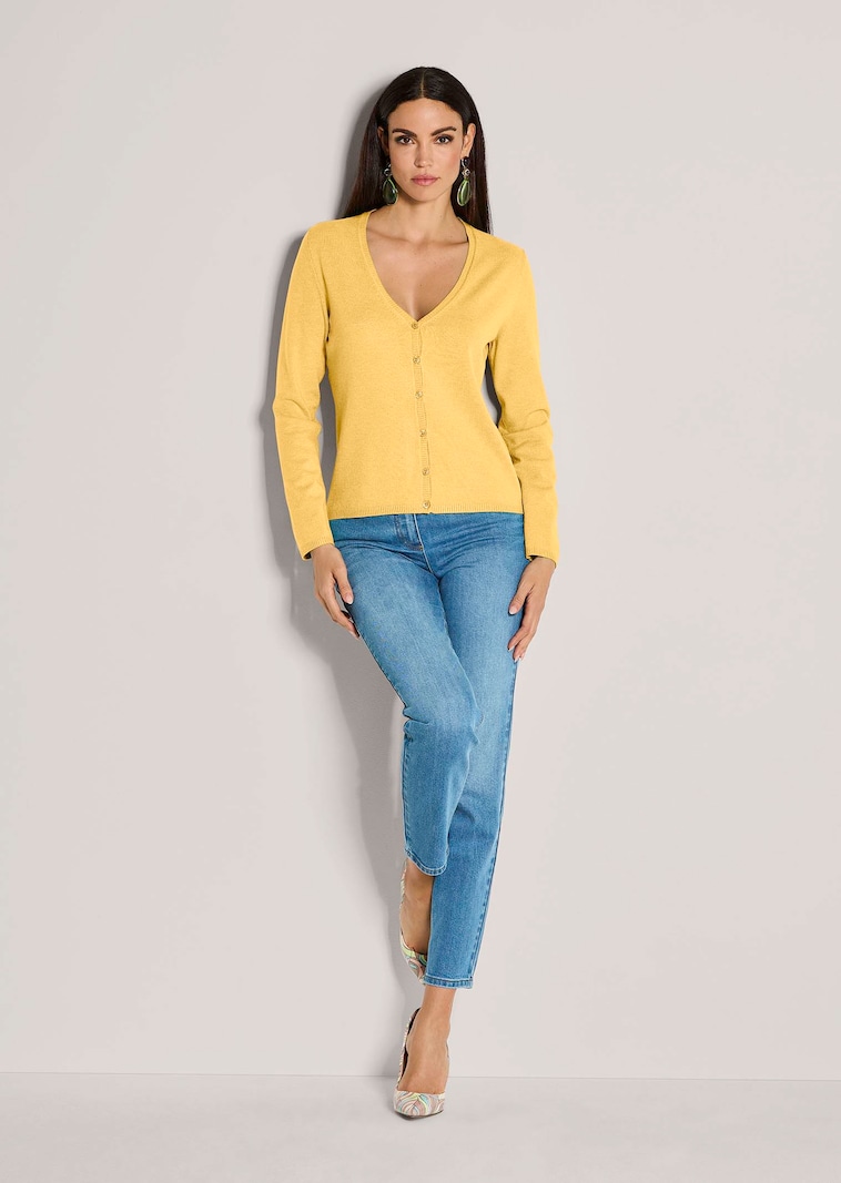 Feinstrick-Cardigan mit Modal