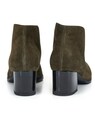 Suede ankle boot with block heel thumbnail 2