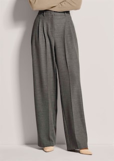 Weite Bundfaltenhose mit Bügelfalten thumbnail 1