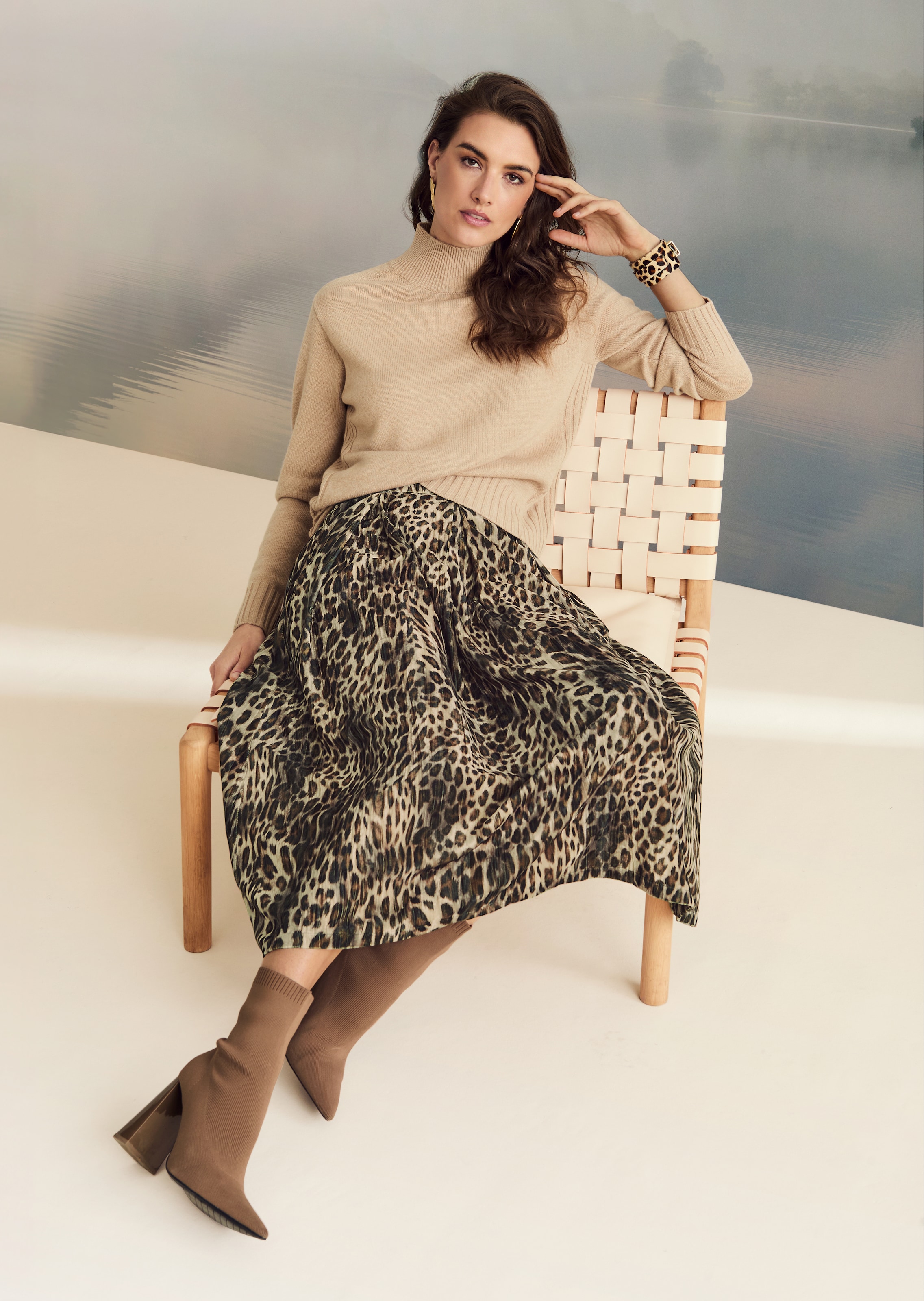 Luipaardrok van crashfluweel