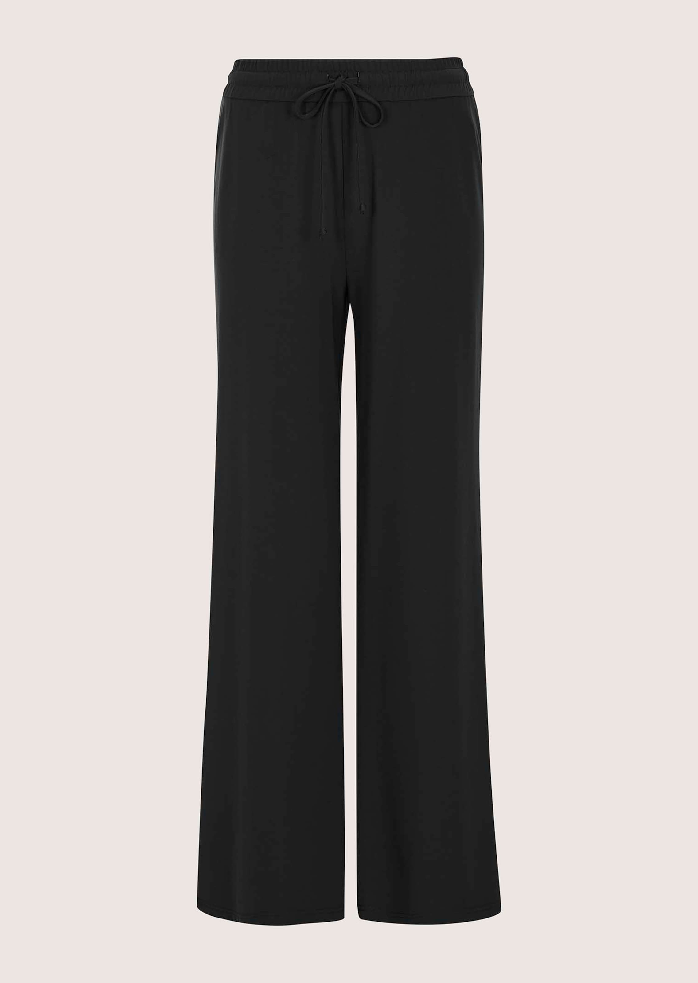 Lässige Jerseyhose mit weitem Bein
