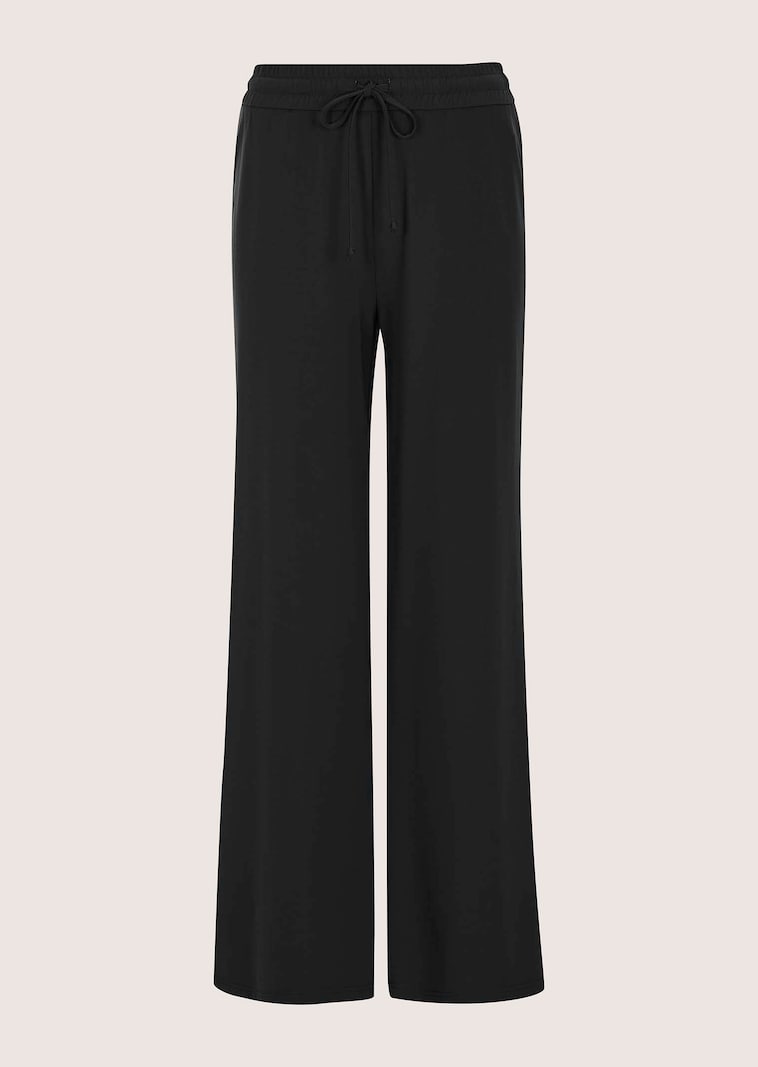 Lässige Jerseyhose mit weitem Bein