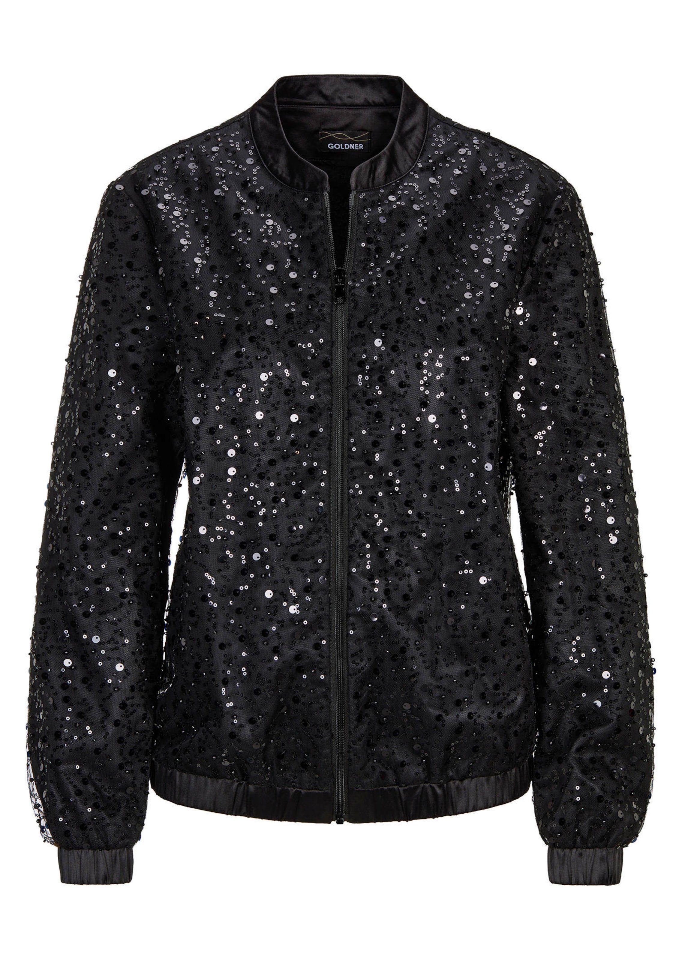 Elegante blouson met kralen en pailletten