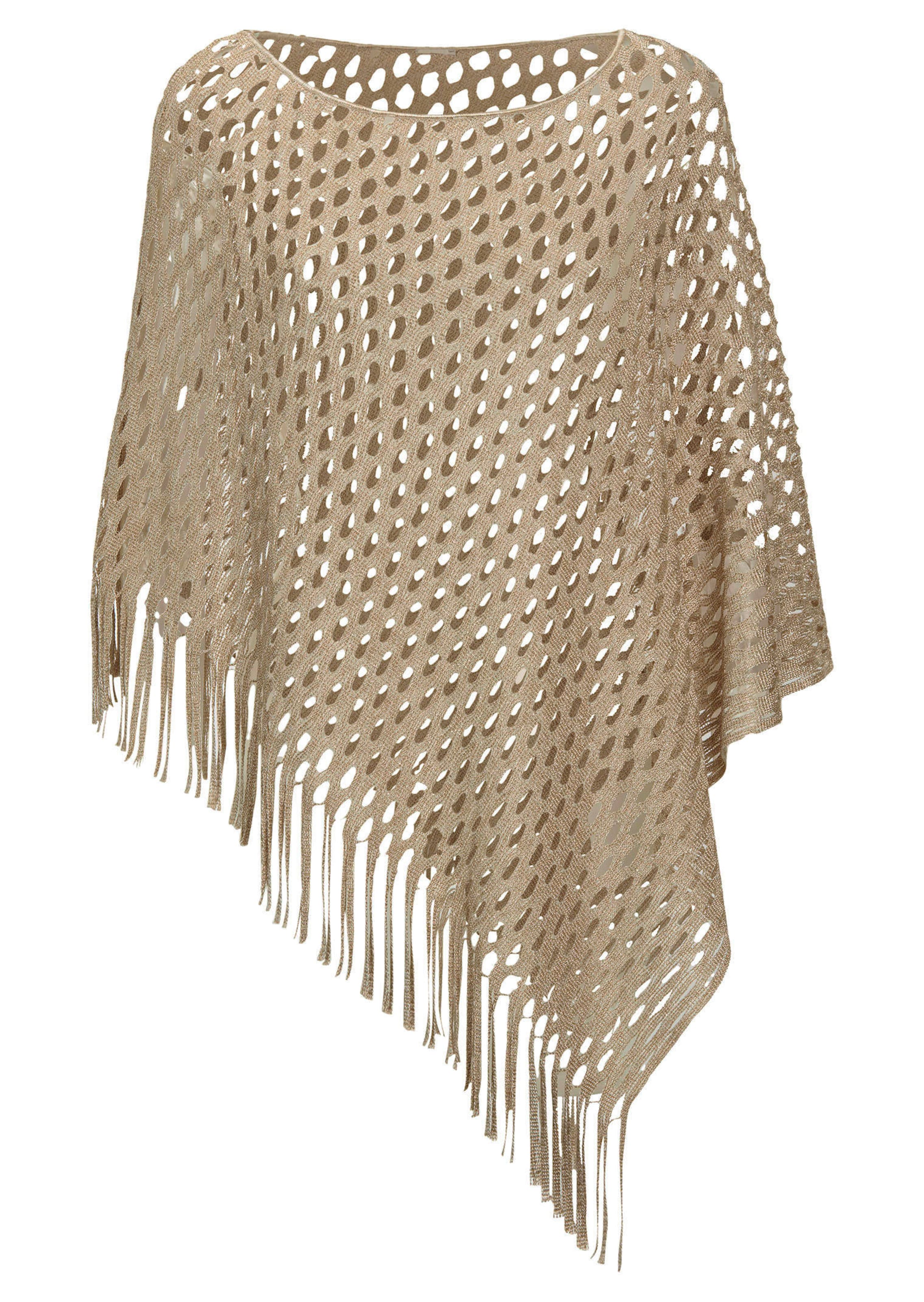 Poncho in Häkel-Optik