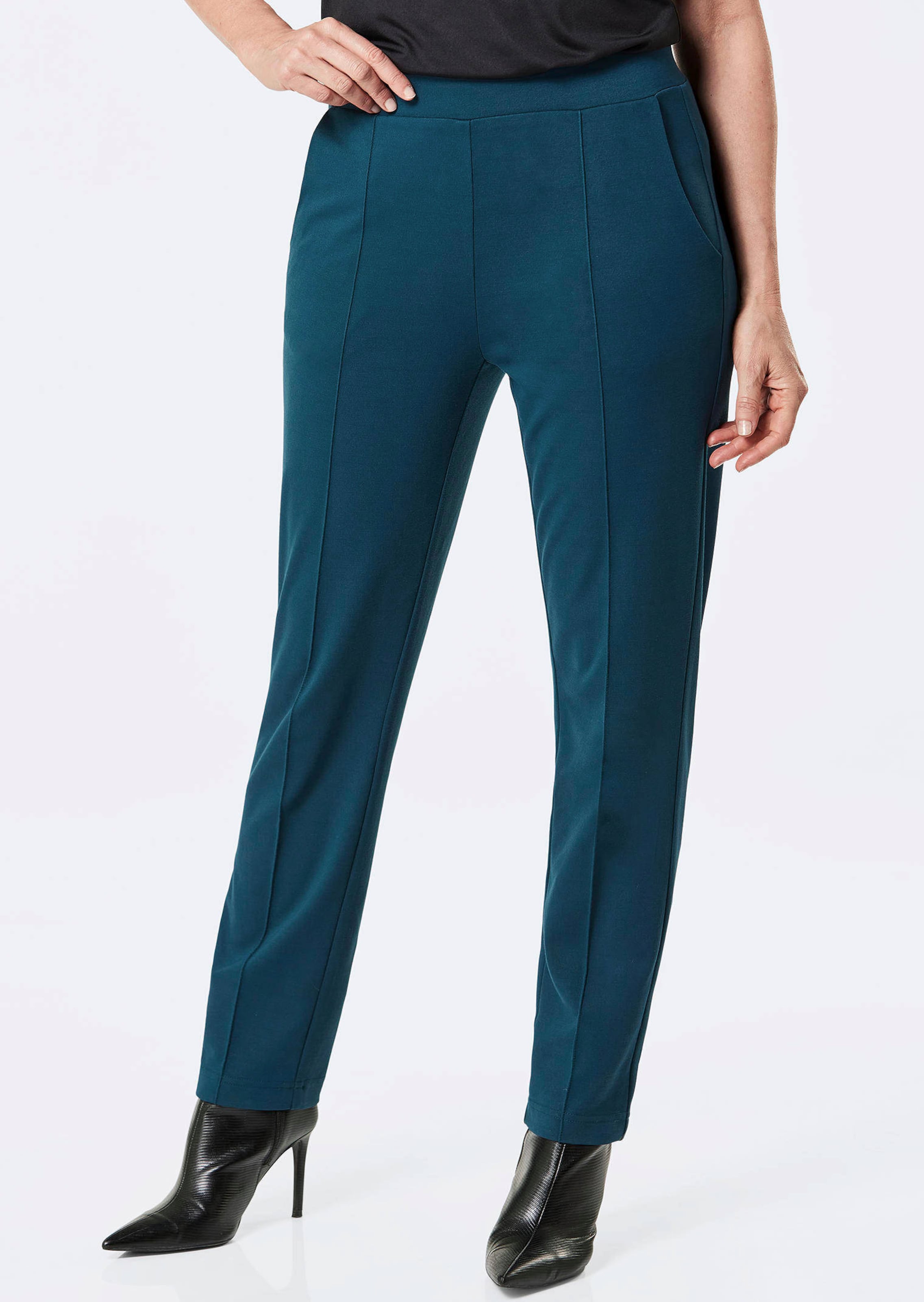 Pantalon long à taille élastique coupe conique