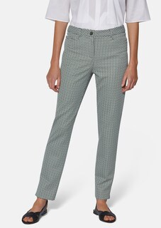 Schmale Jacquard-Hose mit Minimal-Dessin thumbnail 1