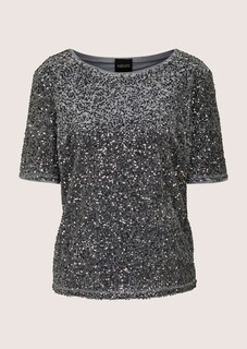 Shirt mit Pailletten und Halbarm thumbnail 6