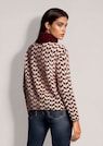 Pull à motif zigzag et col roulé thumbnail 3