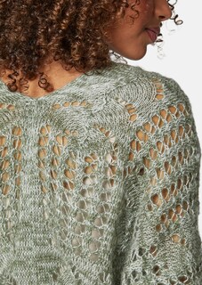 Ajour Strick Pullover mit Alpaka-Anteil thumbnail 5