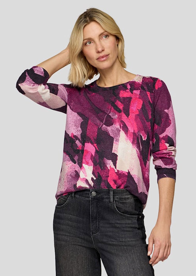 Kuscheliger Strickpullover mit Glitzersteinen