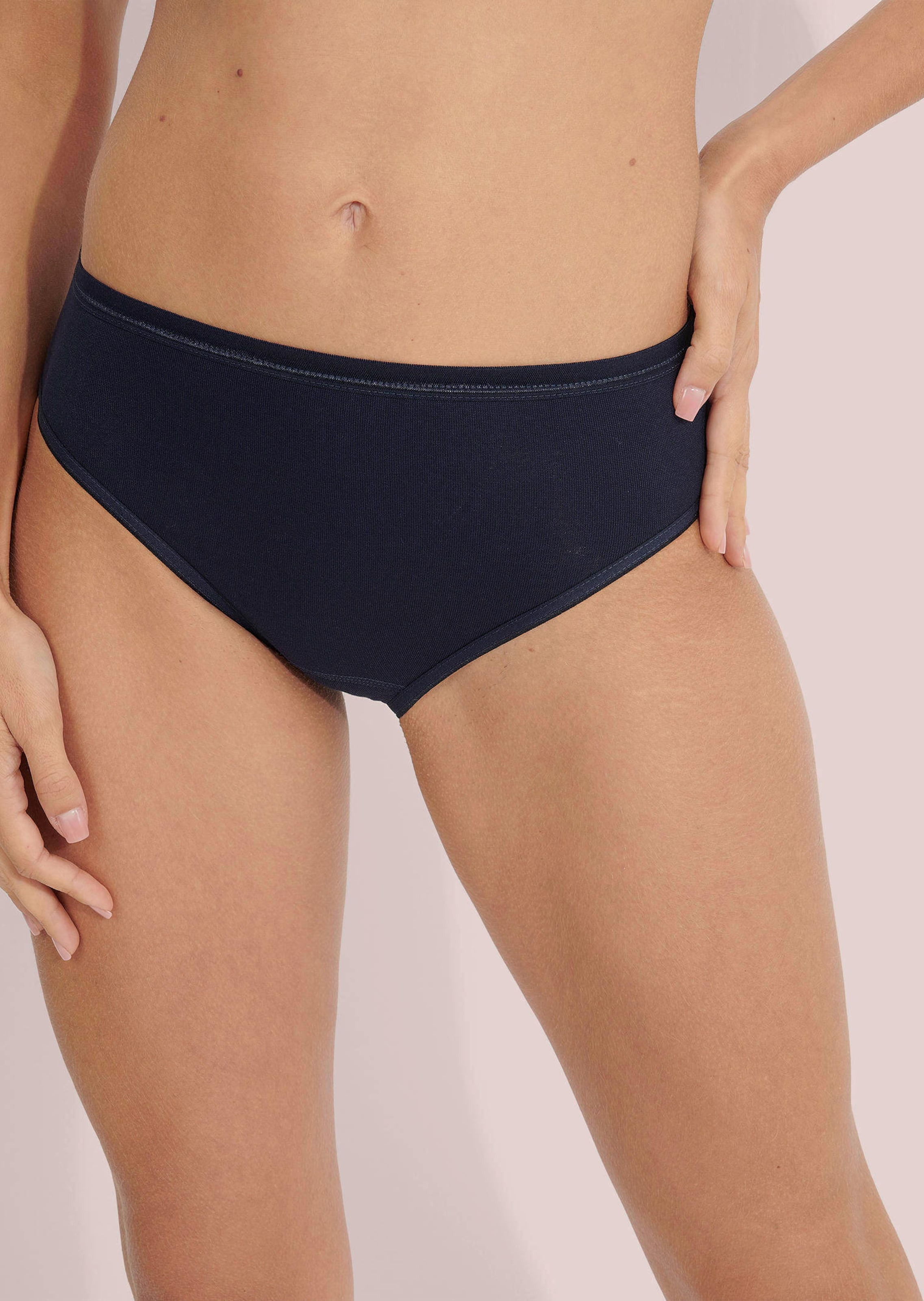 Hüftslip im 3er-Pack aus Feinripp