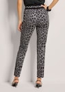 Leopard print trousers with zip pockets thumbnail 3