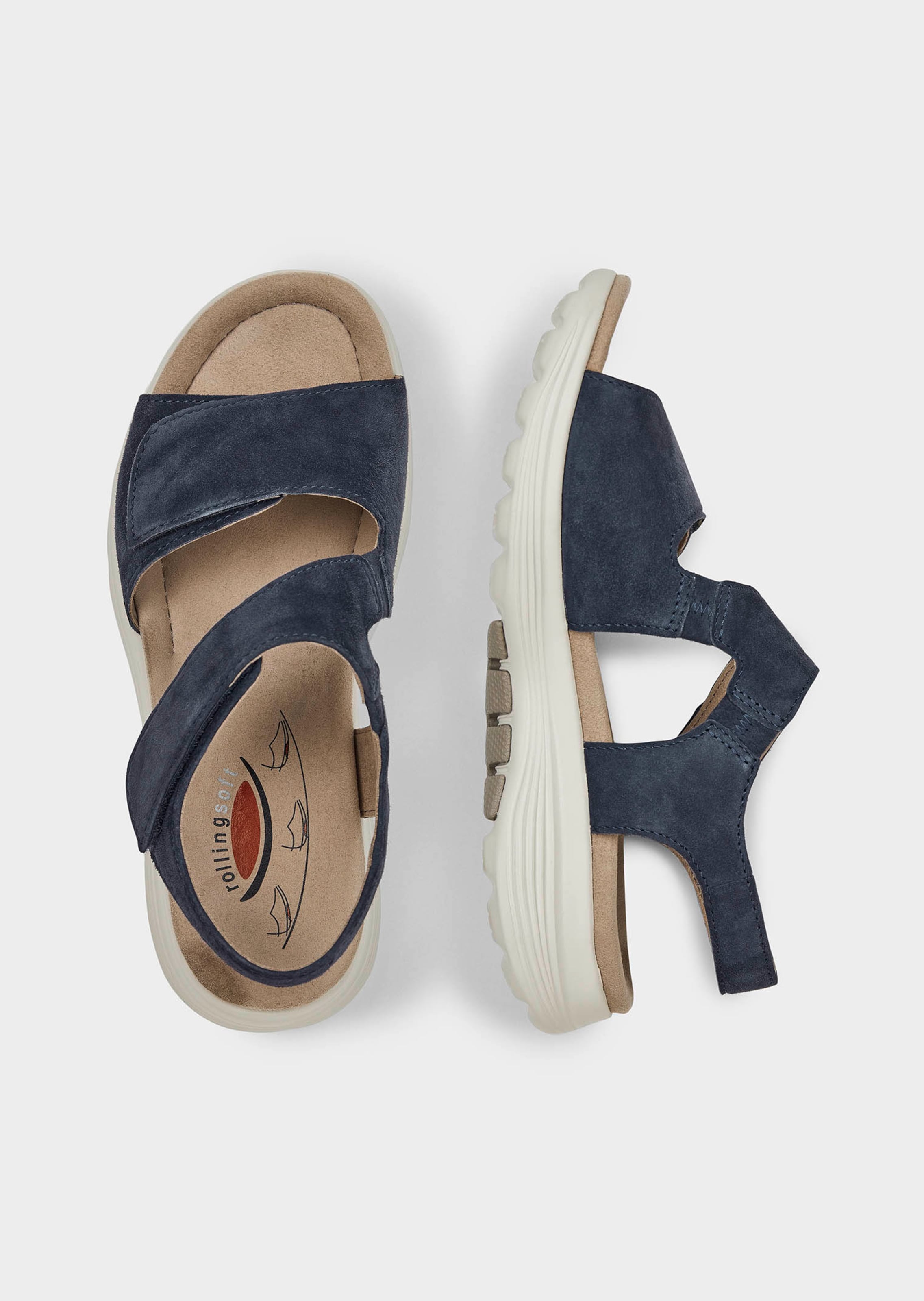 Sandales avec fonction rollingsoft - marine - Gr. 39 de Goldner Fashion