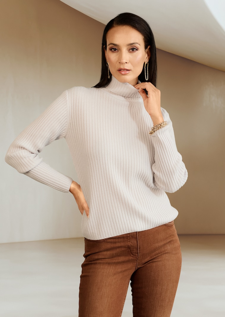 Rollkragen-Pullover aus Kaschmir