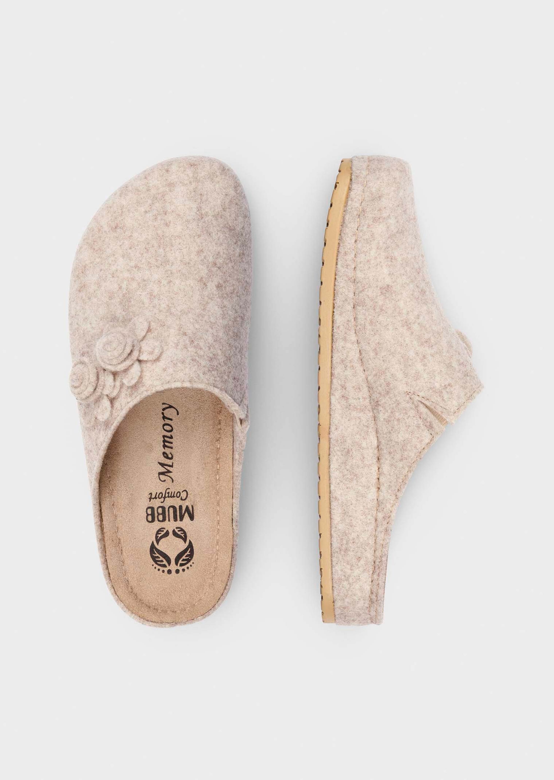 Pantoffel - beige - Gr. 36 von - Goldner Fashion - Modalova