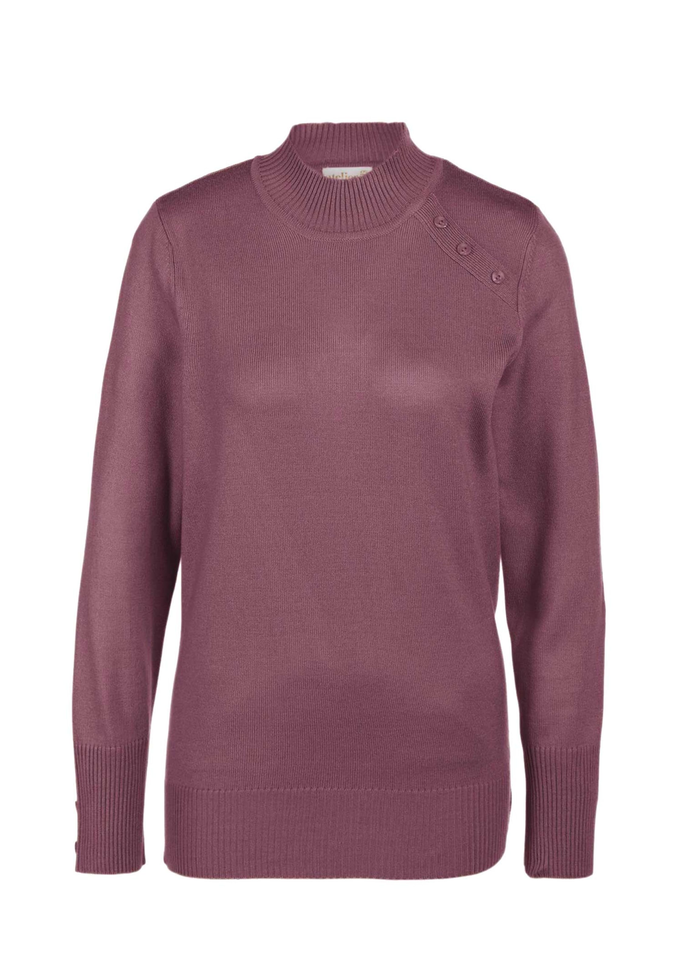 Pflegeleichter Pullover mit Stehbundkragen