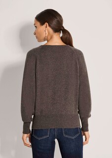 Kaschmirpullover mit Fledermausärmeln thumbnail 3