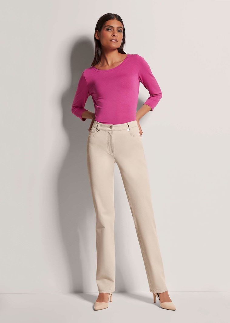 M-Jeans in gerader Form mit Logo-Stickerei