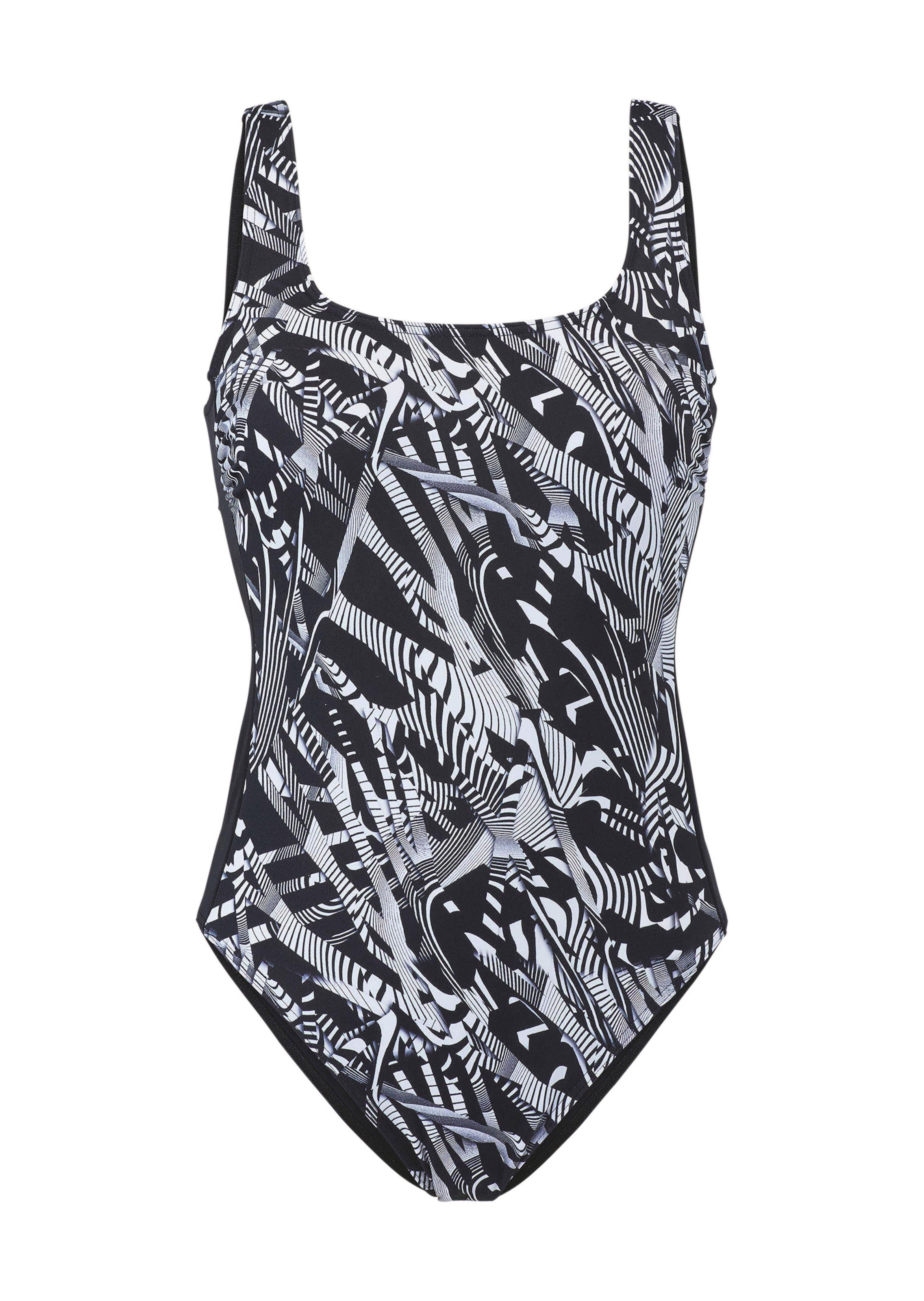 Badeanzug mit raffiniertem Rückenausschnitt