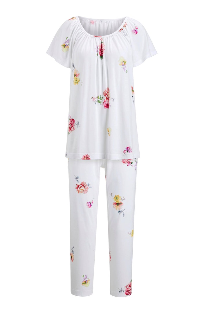 Pyjama à manches courtes motif à fleurs
