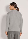Schimmernder Pullover mit Polo-Kragen thumbnail 3