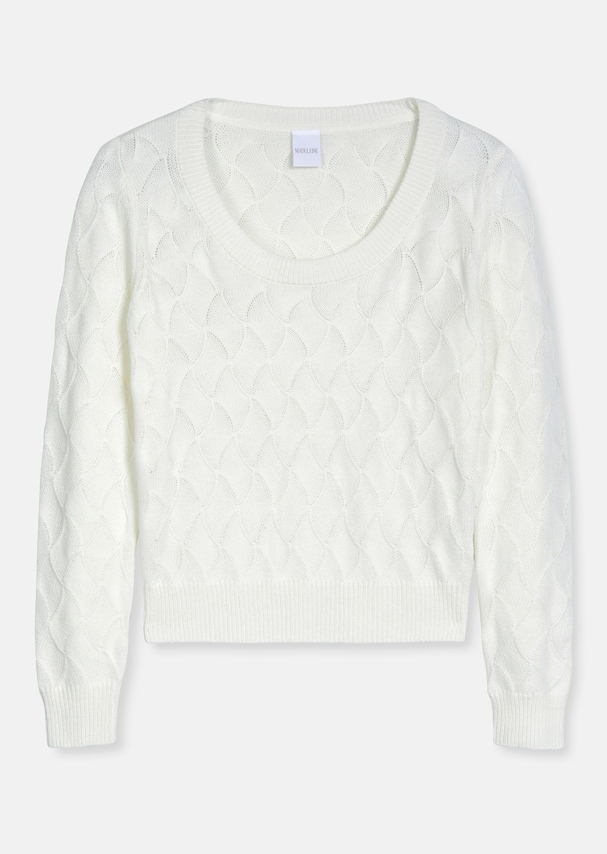 Jumper with a delicate wave pattern