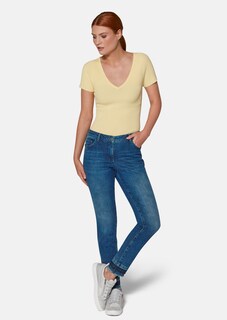 Jeans with fringed hem thumbnail 2