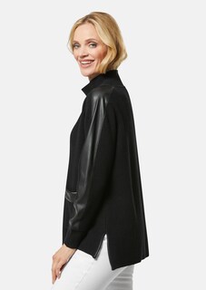 Jumper with faux leather thumbnail 4