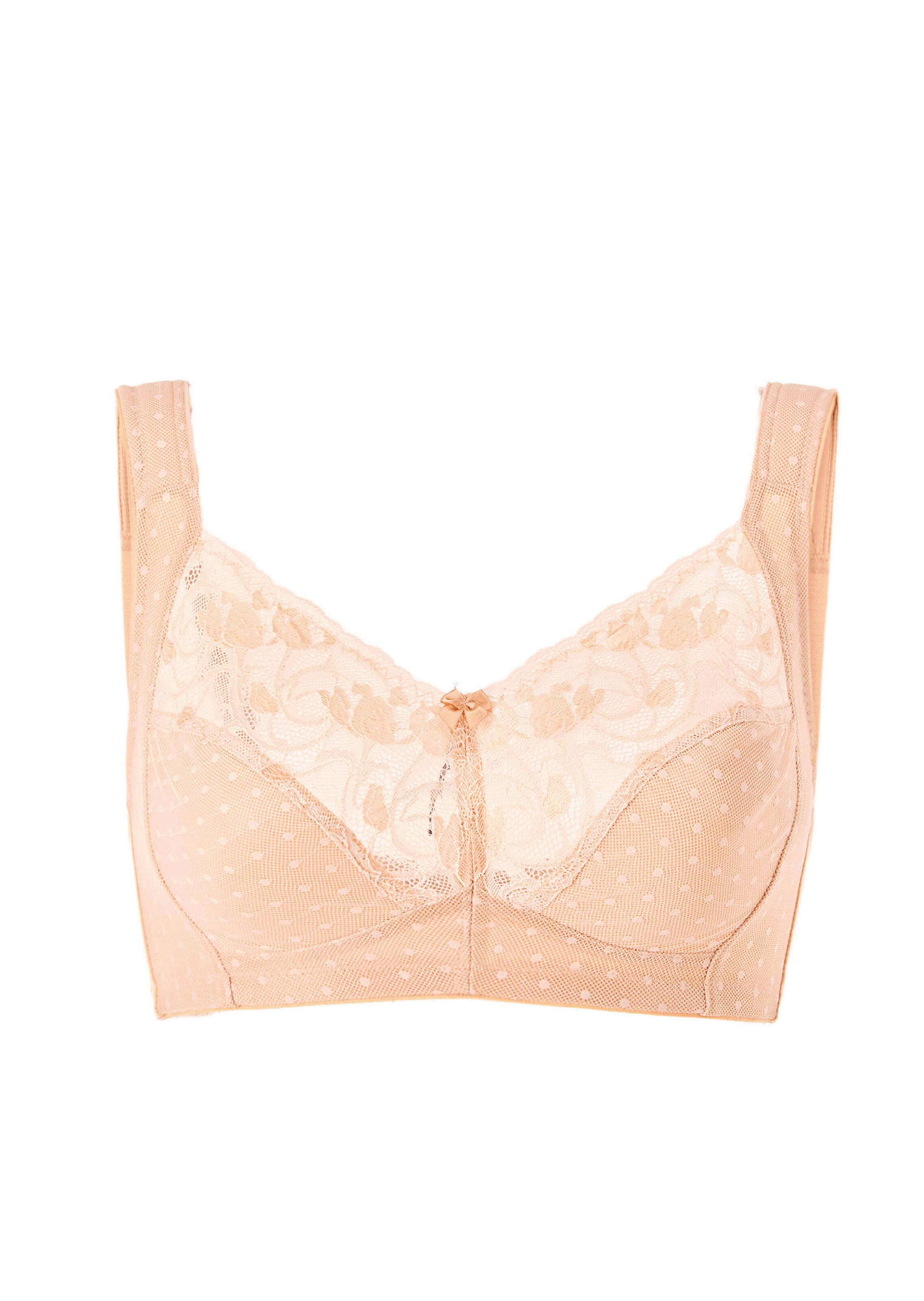 Bügelloser BH mit Spitze und Komfortträger