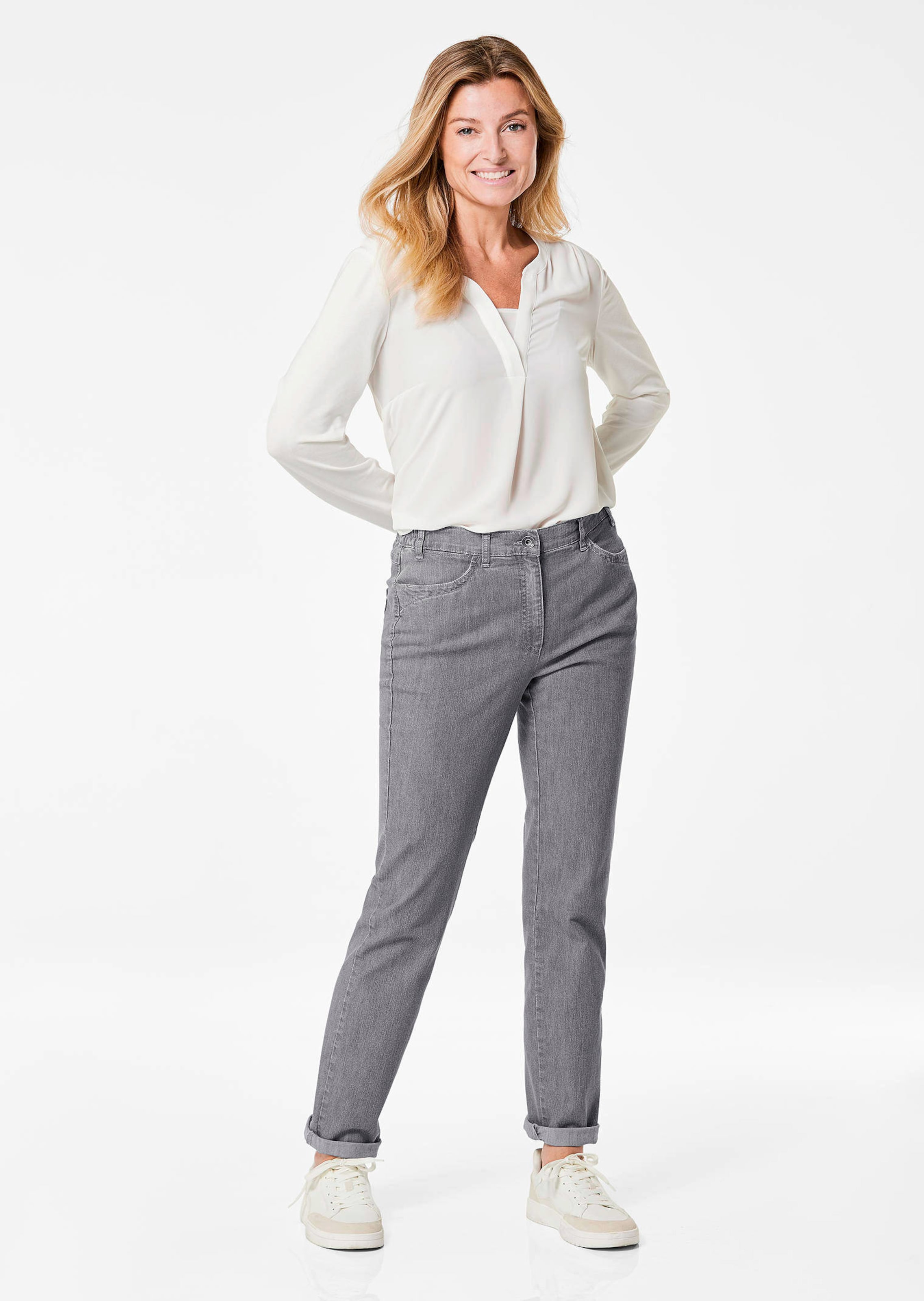 Stretchjeans - harmaa - Gr. 255 - Goldner Fashion