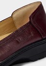 Ballerines en cuir avec surpiqûres décoratives matelassées thumbnail 3