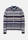 Cardigan motifs norvégiens en maille jacquard de haute qualité thumbnail 6
