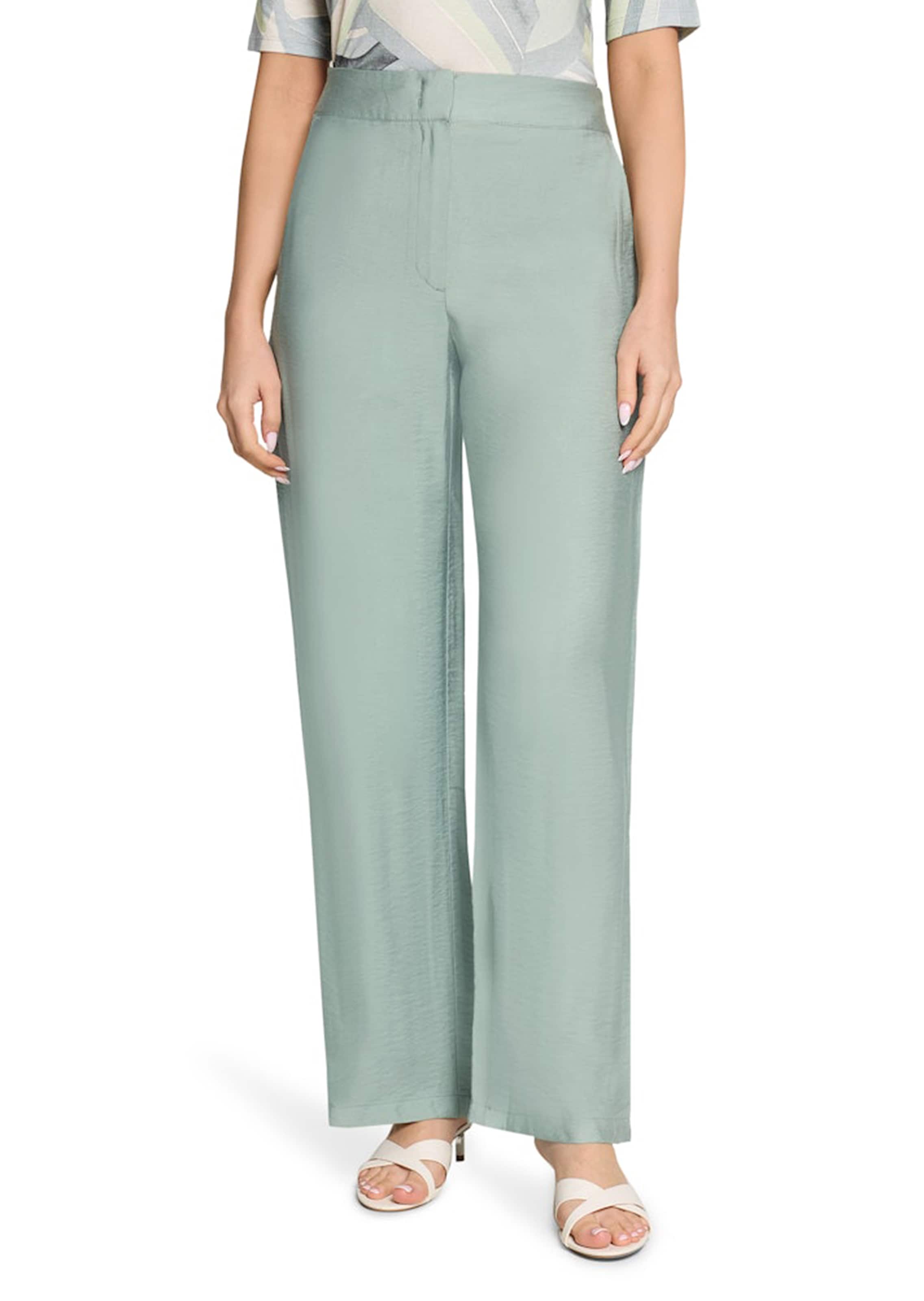 Pantalon ample en viscose légèrement brillante