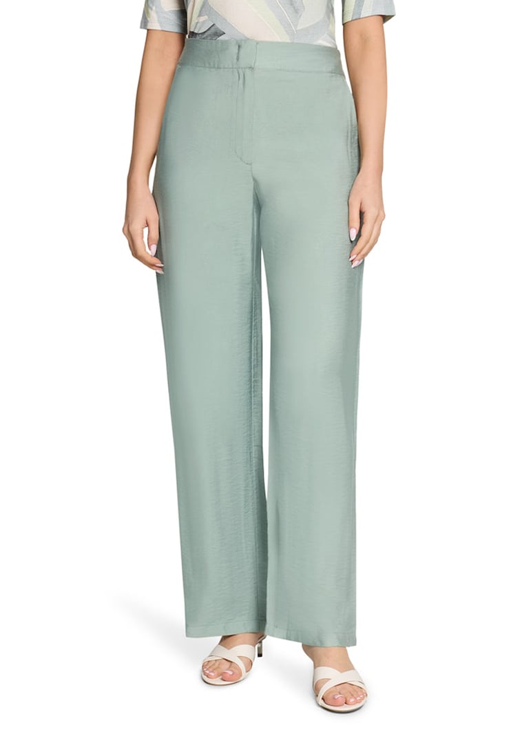 Pantalon ample en viscose légèrement brillante