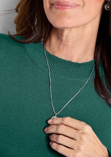 Robe en tricot à la coupe féminine en A thumbnail 5