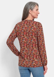 Pflegeleichte Jerseybluse mit All-Over-Print thumbnail 3