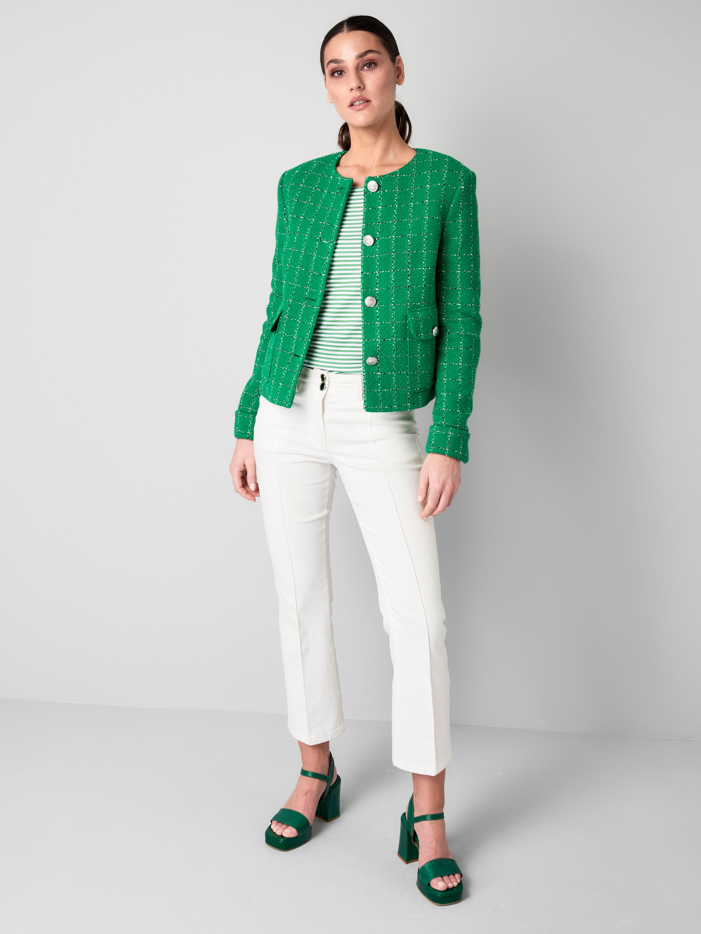 Blazer mit Knopfverschluss