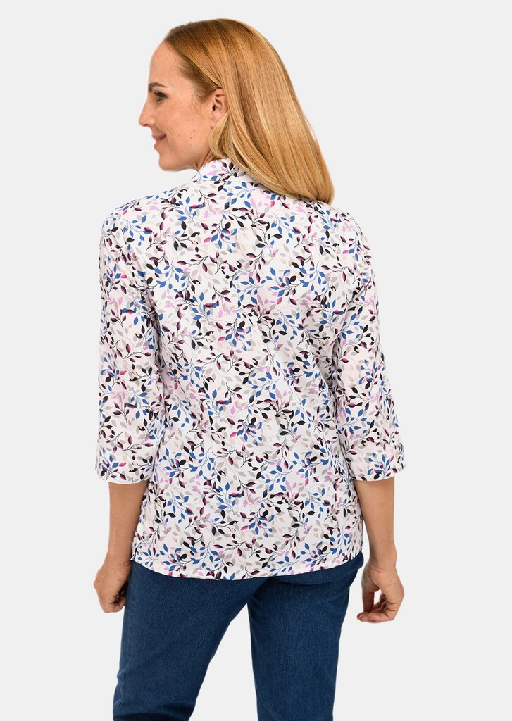 Chemisier Femme Cecil Imprimé - Col En V, Manches Longues Avec Boutons, Viscose Douce, Motif Graphique