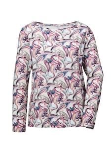 Langarmshirt mit Paisley Muster thumbnail 6