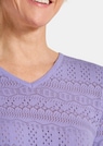 Leichter Strickpullover mit Ajourmuster thumbnail 5