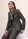 Klassischer Nadelstreifen-Blazer mit Wolle thumbnail 1