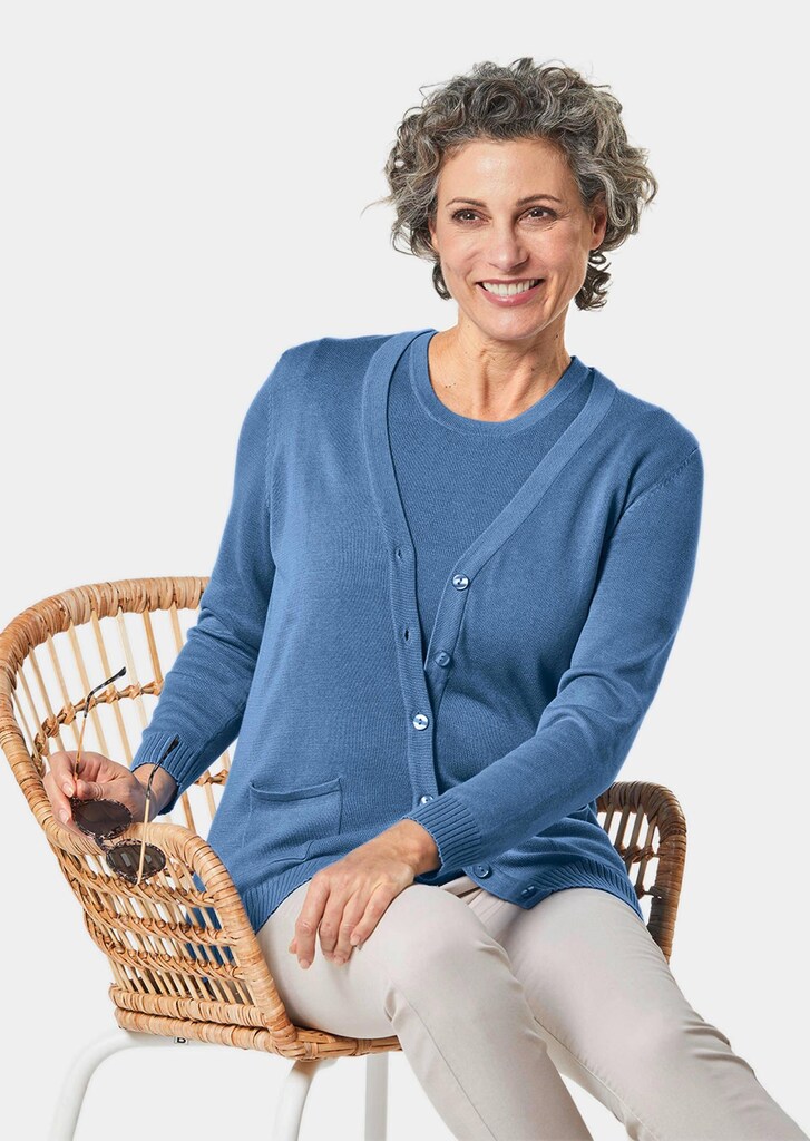 Klassisches Stricktwinset