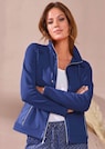 Veste sweat avec liens en satin thumbnail 2