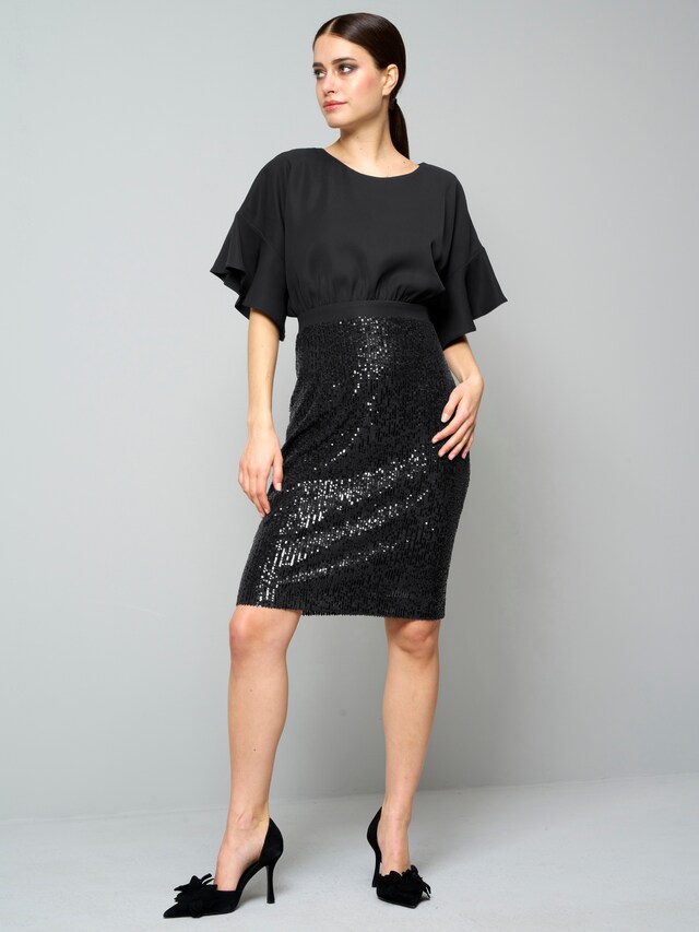 Kleid mit Pailelttenrock 6