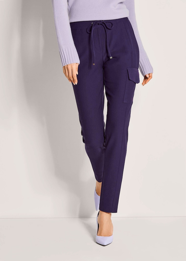 Jersey-Hose mit Piqué-Struktur