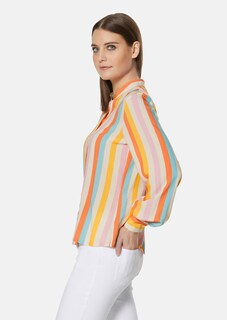 Blouse with colourful striped print thumbnail 4