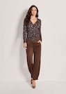 Feine Strickjacke mit Blumenprint thumbnail 2